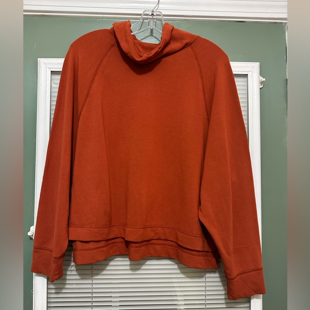 Old Navy 2pc set Cozy Knit Cowl sweatshirt + wide leg pants in Cider Sz Large - Picture 8 of 10